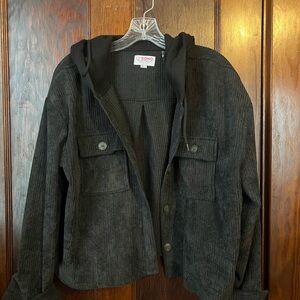 Ci Sono Black Corduroy Jacket